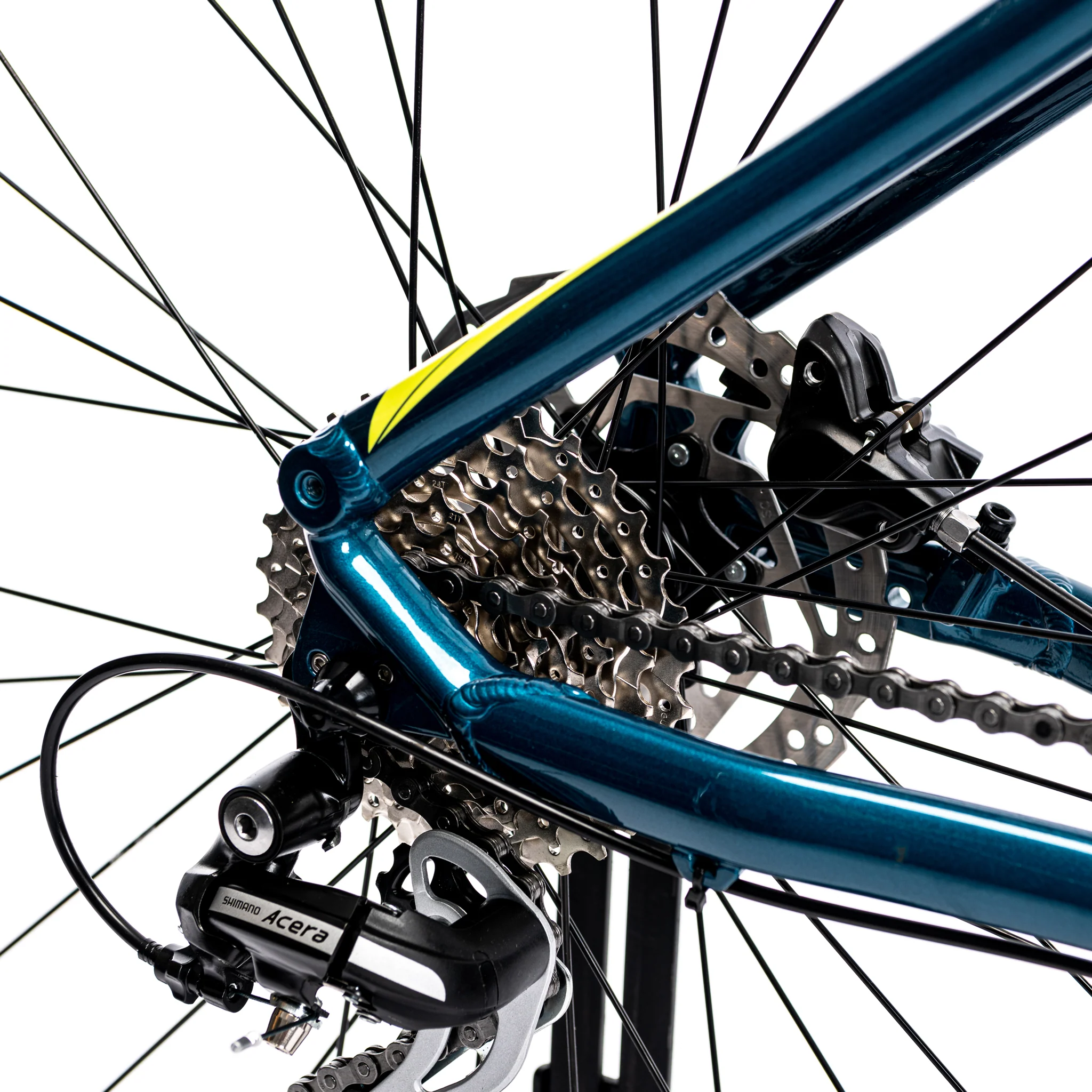 Merida Big Seven 20 Hardtail Mountain Bike Teal Blue/Lime - Image 4